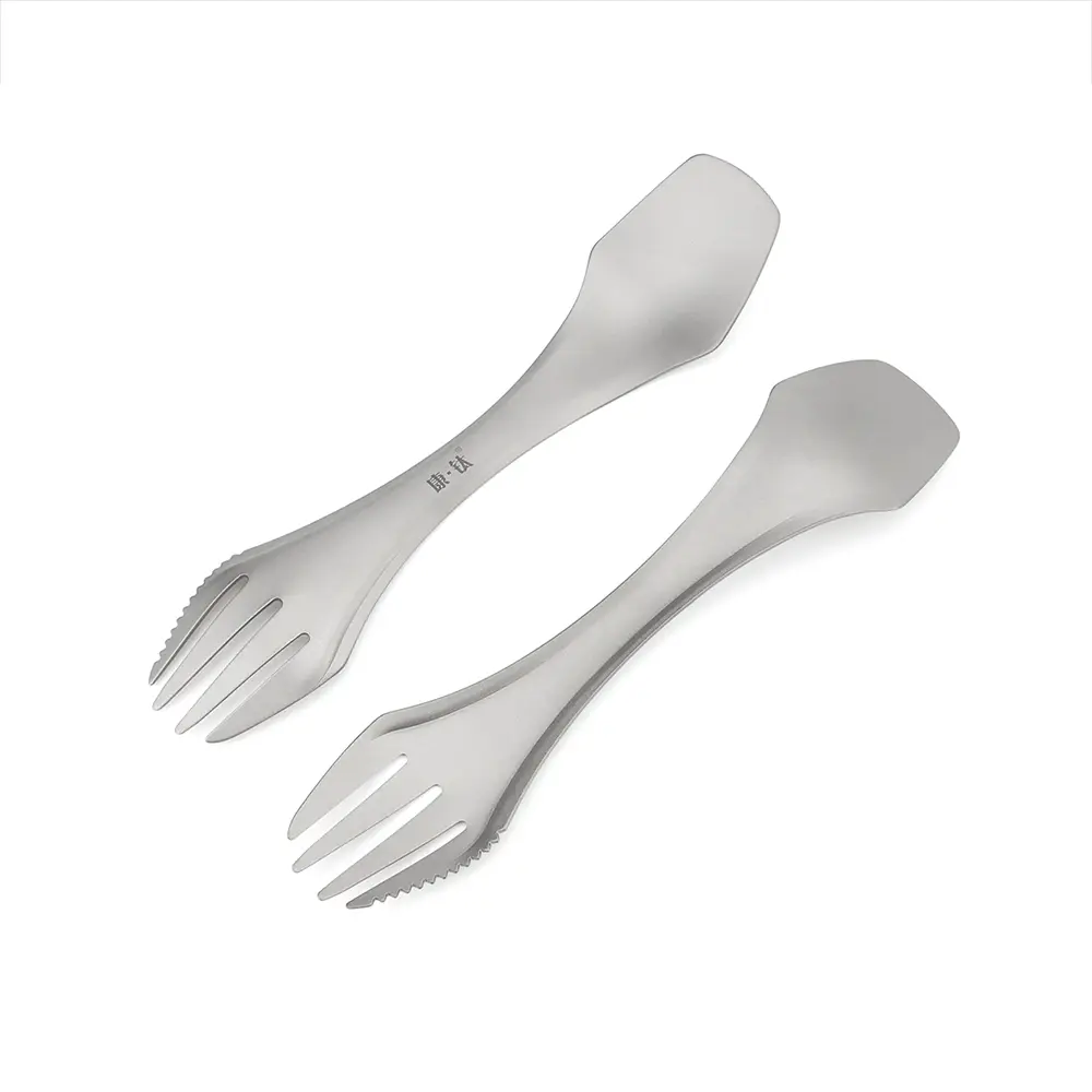 Titanium Alloy Knife Fork Spoon Tableware Ultra-light Portable Tableware Outdoor Camping Multi Tool