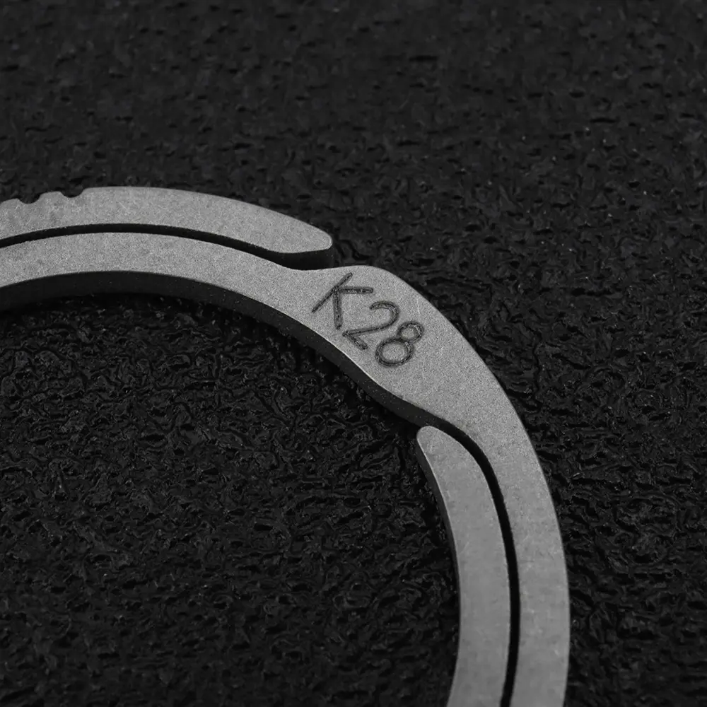 Thin 1.5mm Titanium Alloy Ring Keychain EDC Tool DIY Multifunctional Outdoor Car Keychain