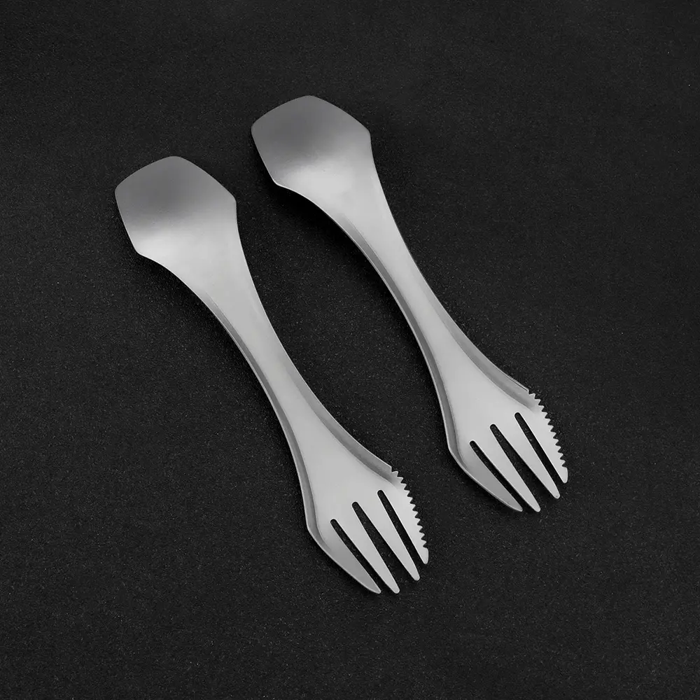 Titanium Alloy Knife Fork Spoon Tableware Ultra-light Portable Tableware Outdoor Camping Multi Tool