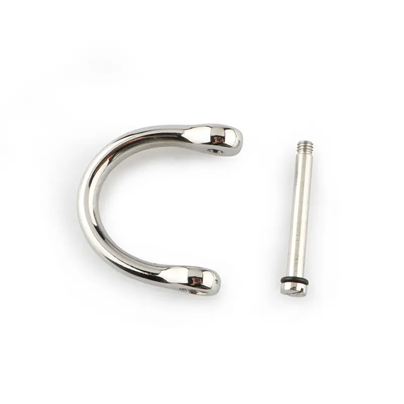 Stainless Steel Hooves Buckle Outdoor Small Tool Keychain D Shape Buckle