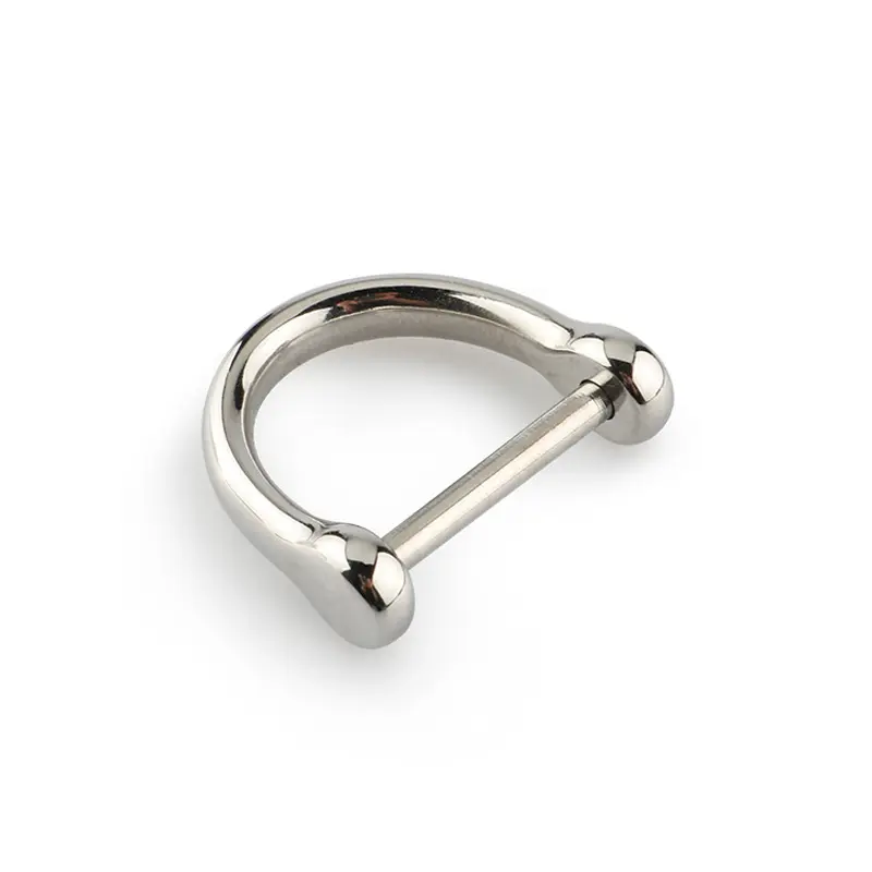 Stainless Steel Hooves Buckle Outdoor Small Tool Keychain D Shape Buckle