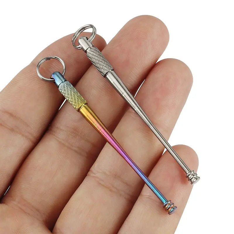 1PCS Japanese Style Ear Scoop Portable Titanium Alloy Ear Spoon Outdoor EDC Tool