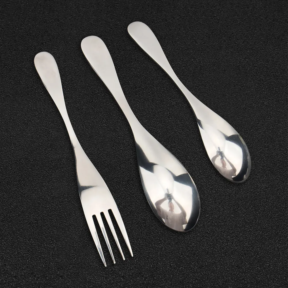 Cake Dessert Spoon Titanium Tableware Utensils Spoon Fork Outdoor Kitchen Travel Camping