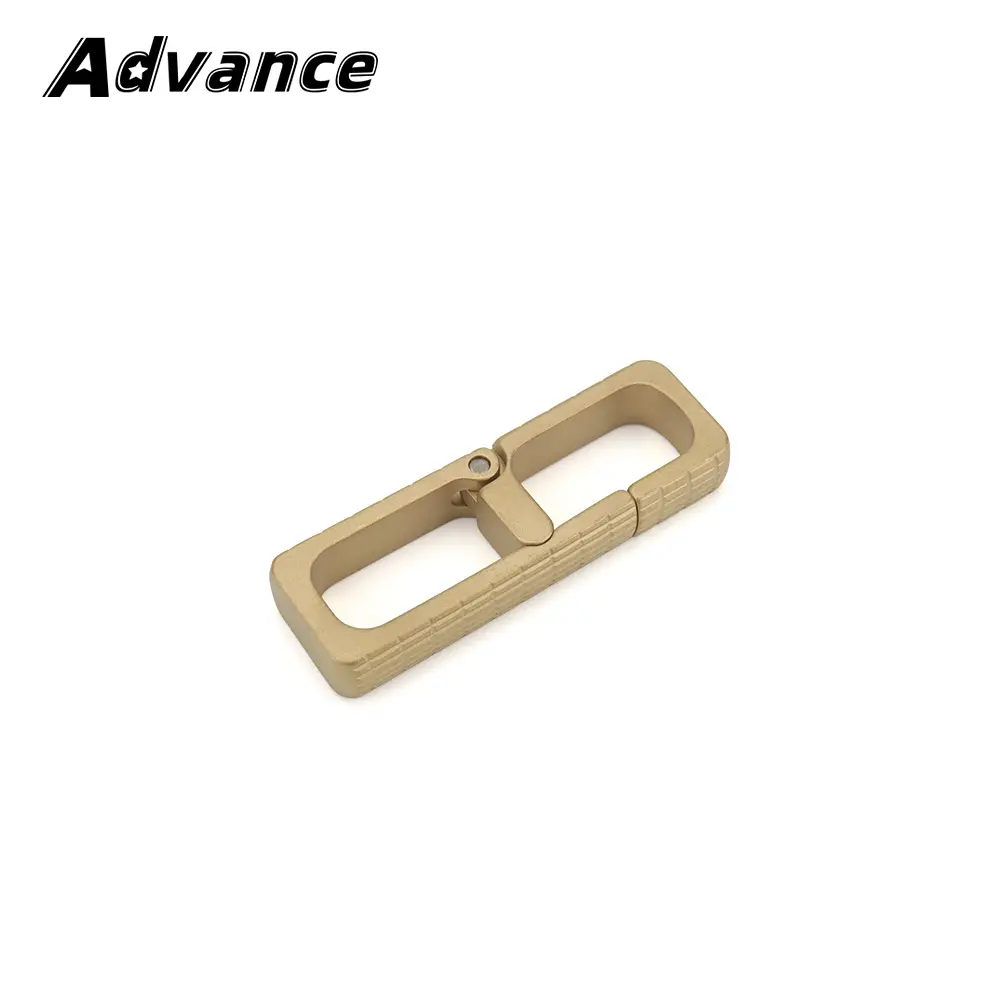 1pc Waist Belt Buckle Brass Outdoor Small Tool EDC Copper Belt Keychain