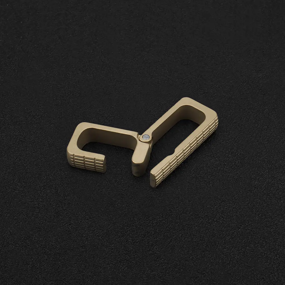 1pc Waist Belt Buckle Brass Outdoor Small Tool EDC Copper Belt Keychain