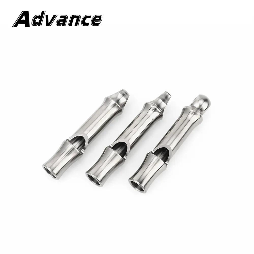 Titanium Alloy Single Tube Portable Hanging Hole Whistle High Frequency High Decibel Whistl Outdoor Camping Tools
