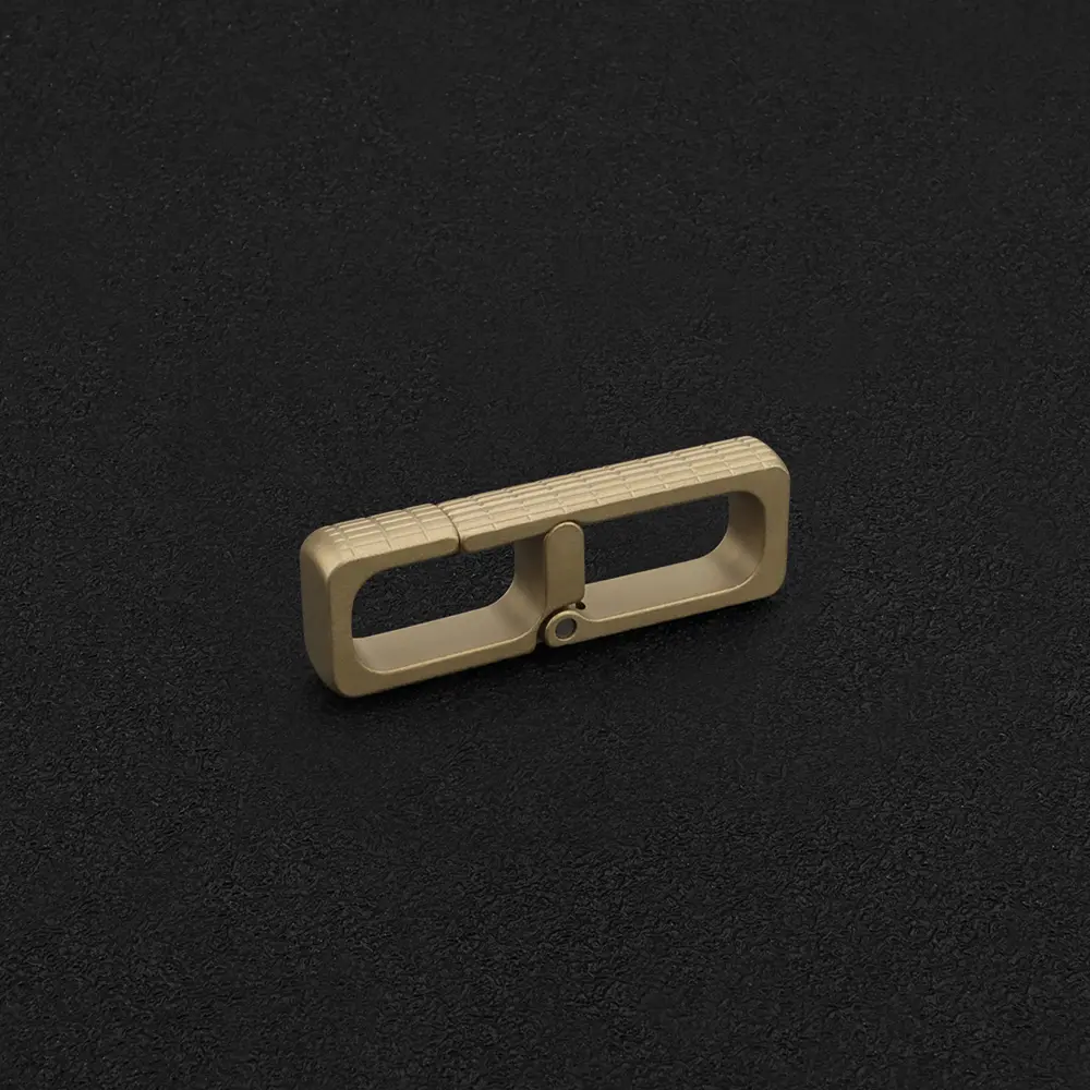 1pc Waist Belt Buckle Brass Outdoor Small Tool EDC Copper Belt Keychain