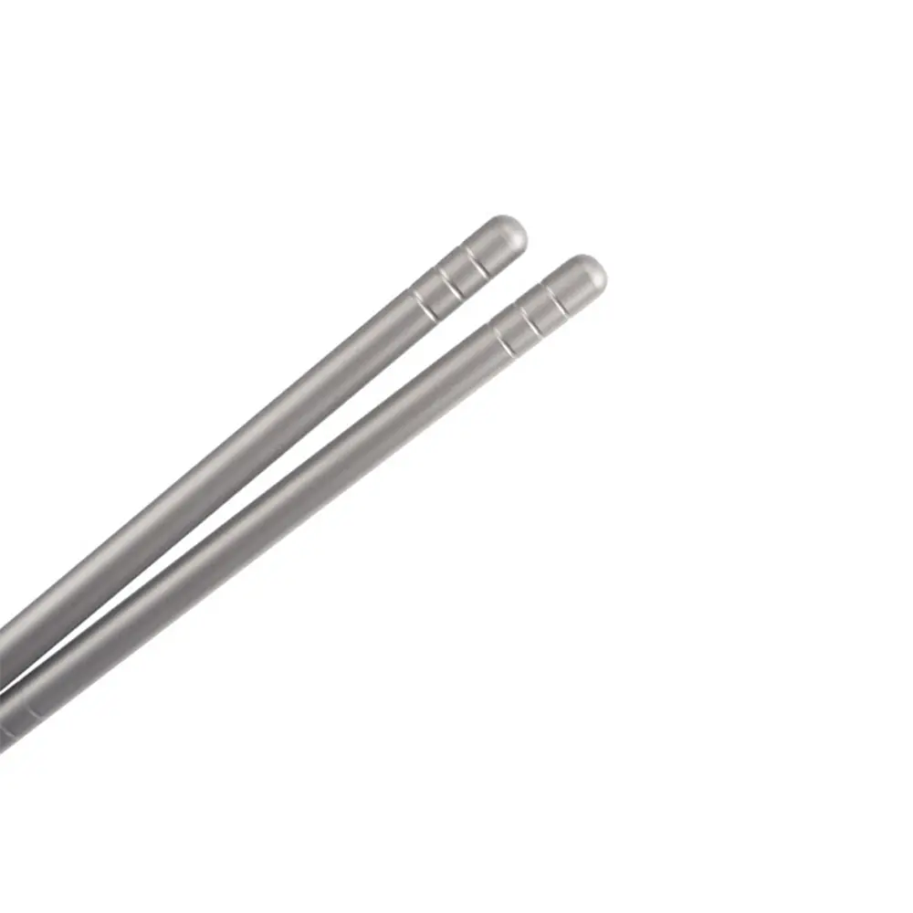 Solid Chopsticks Titanium Household Picnic Outdoor Camping Titanium Alloy Round Chopsticks