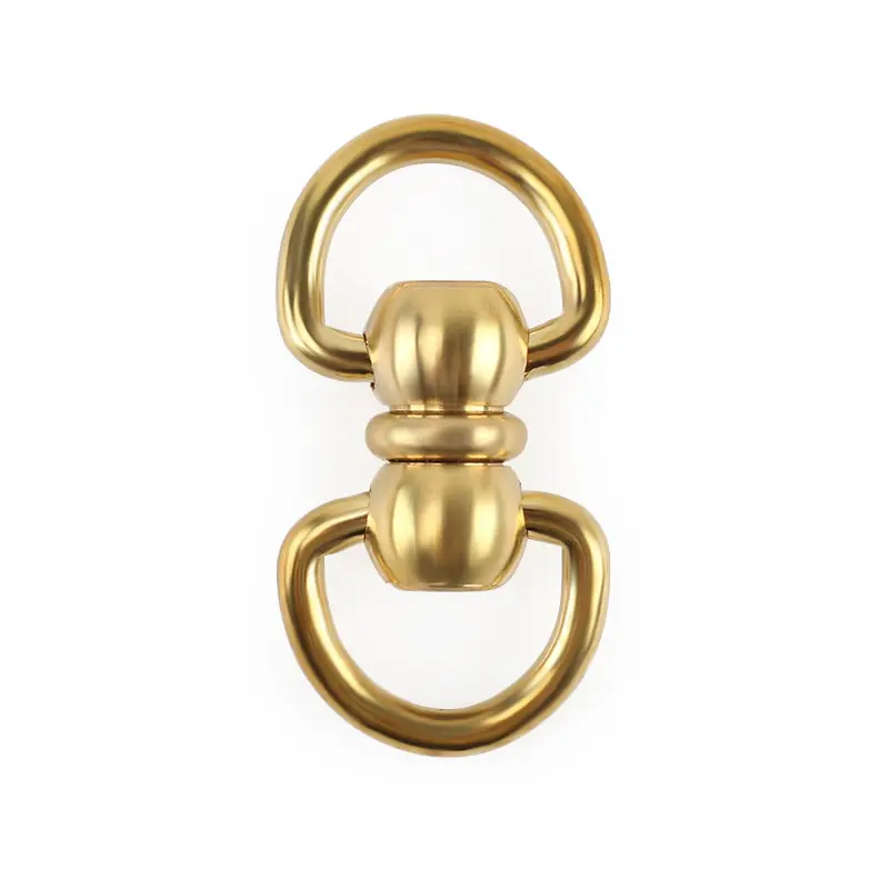 3pcs/lot Vintage Brass Double Rotation Key Ring Outdoor Small Tool EDC Buckle