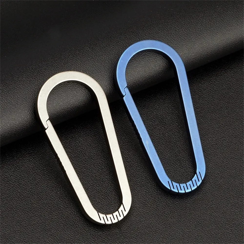 Titanium Alloy Buckle Car Key Chain Waist Hanging Keyring Multi Outdoor Tool