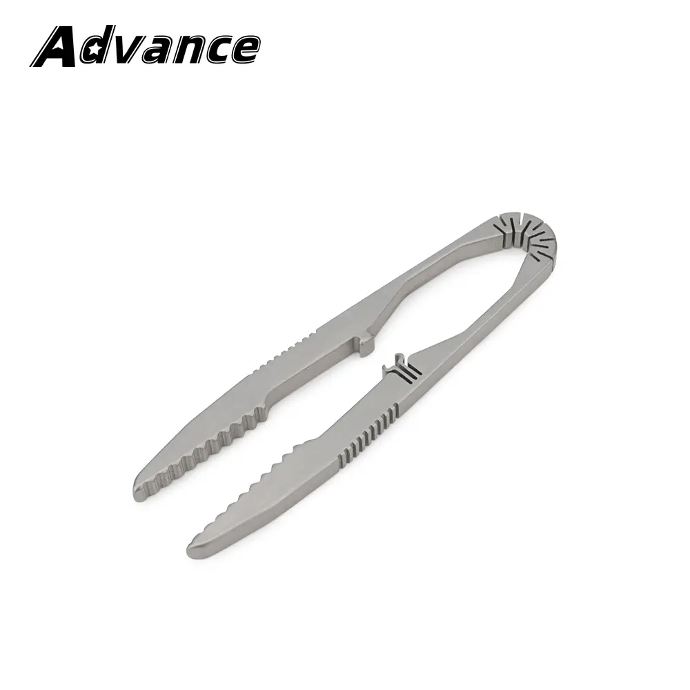 Small Tweezers Titanium Alloy Portable Pocket Outdoor Tool Keychain Accessories EDC