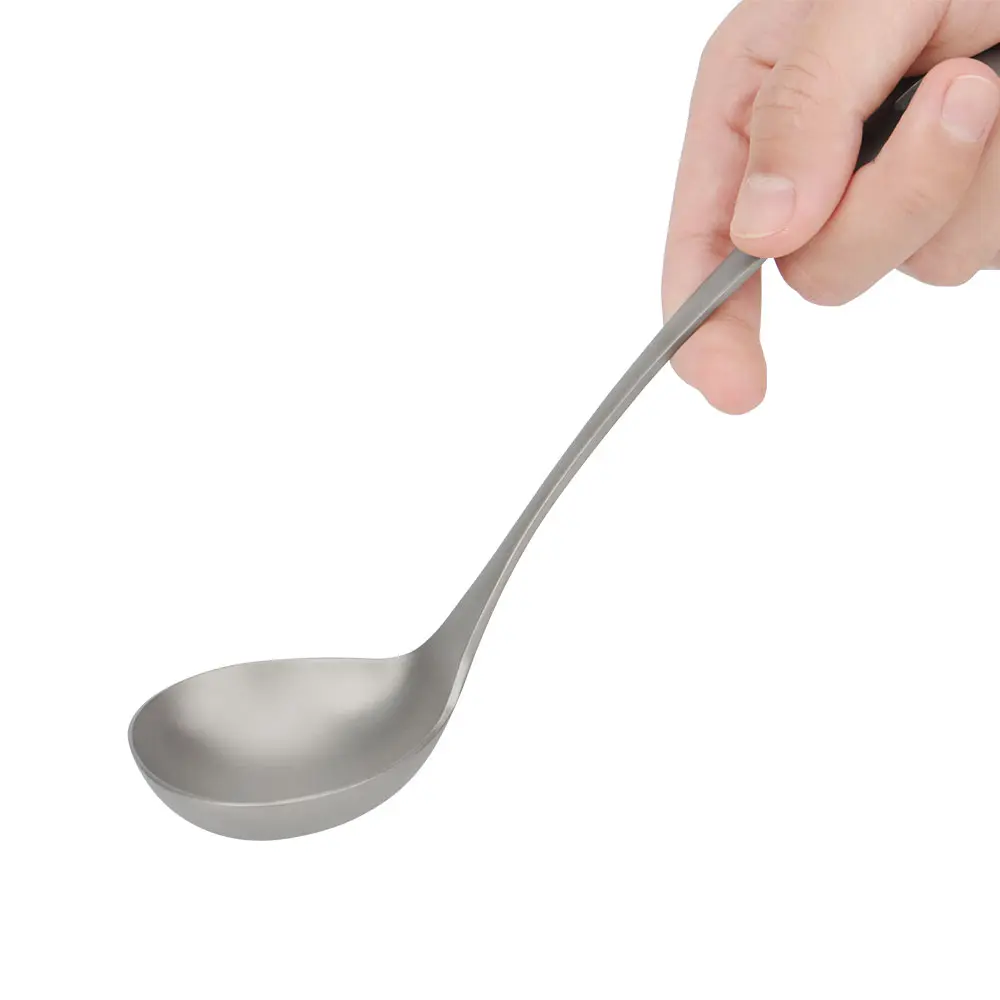 Titanium Matte Spoon Picnic Utensil Outdoor Camping Titanium Alloy Spoon Food Scoop