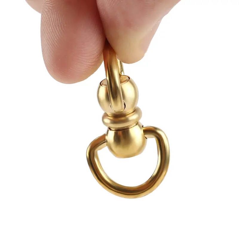 3pcs/lot Vintage Brass Double Rotation Key Ring Outdoor Small Tool EDC Buckle