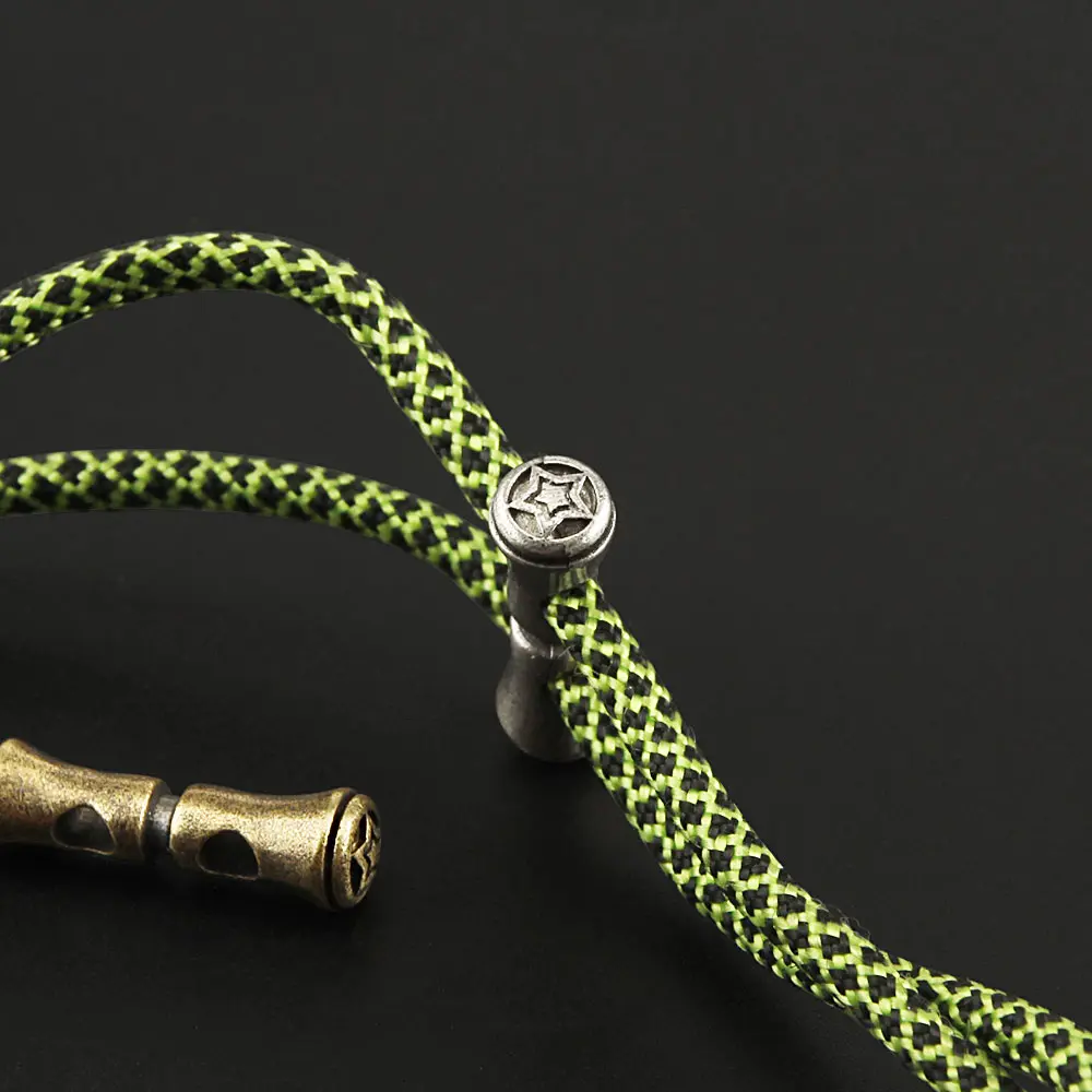 Simple Knife Beads Pendant Brass DIY Bead Umbrella Rope Paracord Tail Buckle Keyring Accessories