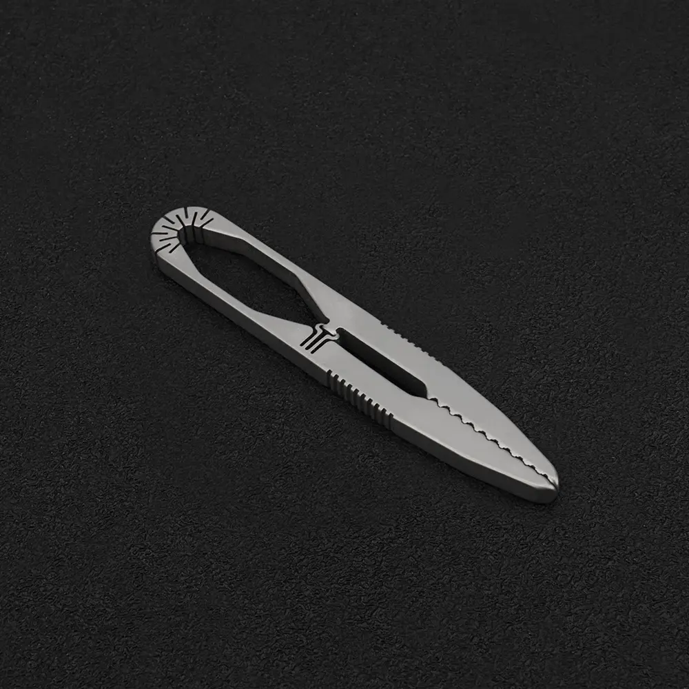 Small Tweezers Titanium Alloy Portable Pocket Outdoor Tool Keychain Accessories EDC