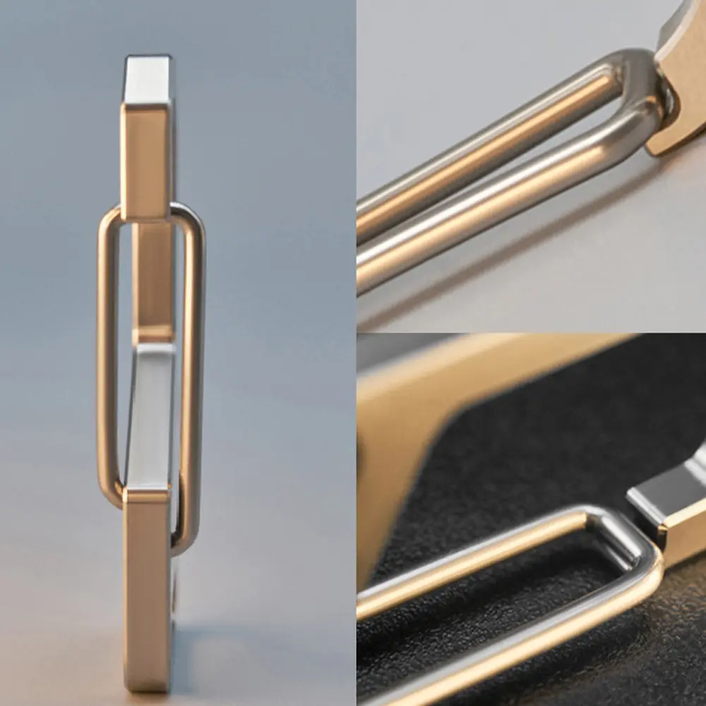 Titanium Alloy Buckle Car Keychain Metal Waist Belt Buckle Outdoor Tool Accessories