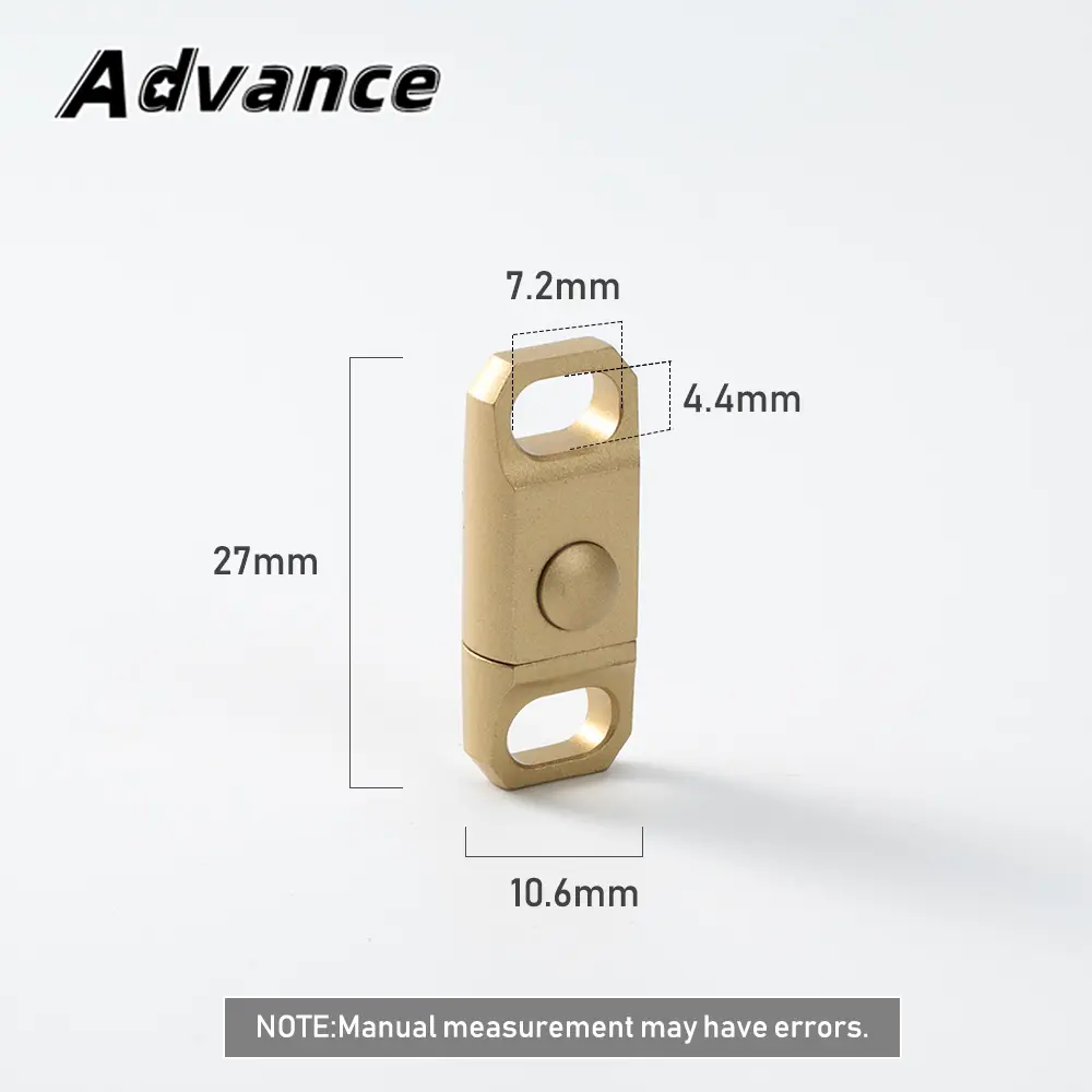 Yellow Keychain Buckle Outdoor EDC Brass Key Ring Outdoor Tool