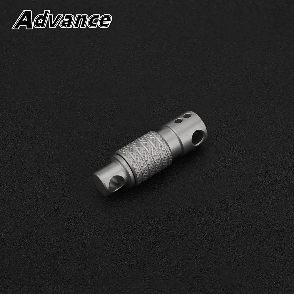 1pc Titanium Alloy Keychain Accessories Rotating Quick Release Buckle Outdoor Tool EDC