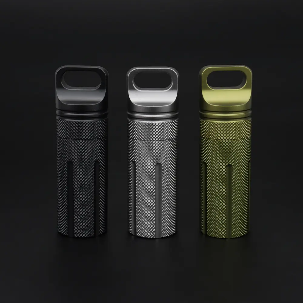 Aluminum Alloy Waterproof Canister U Disk Seal Bottle EDC Outdoor Bottle