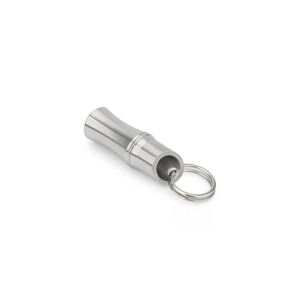 Stainless Steel Mini Seal Bottle Bamboo Shape Box Outdoor Camping Small Tool