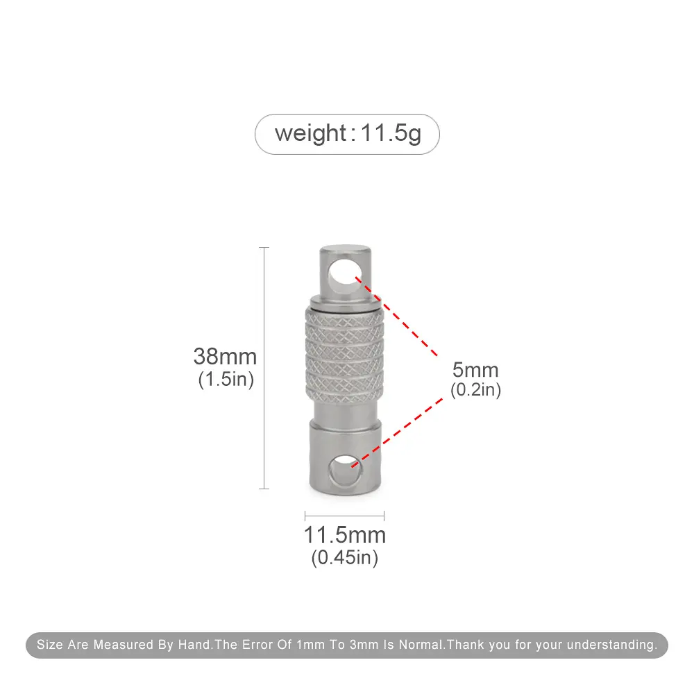1pc Titanium Alloy Keychain Accessories Rotating Quick Release Buckle Outdoor Tool EDC