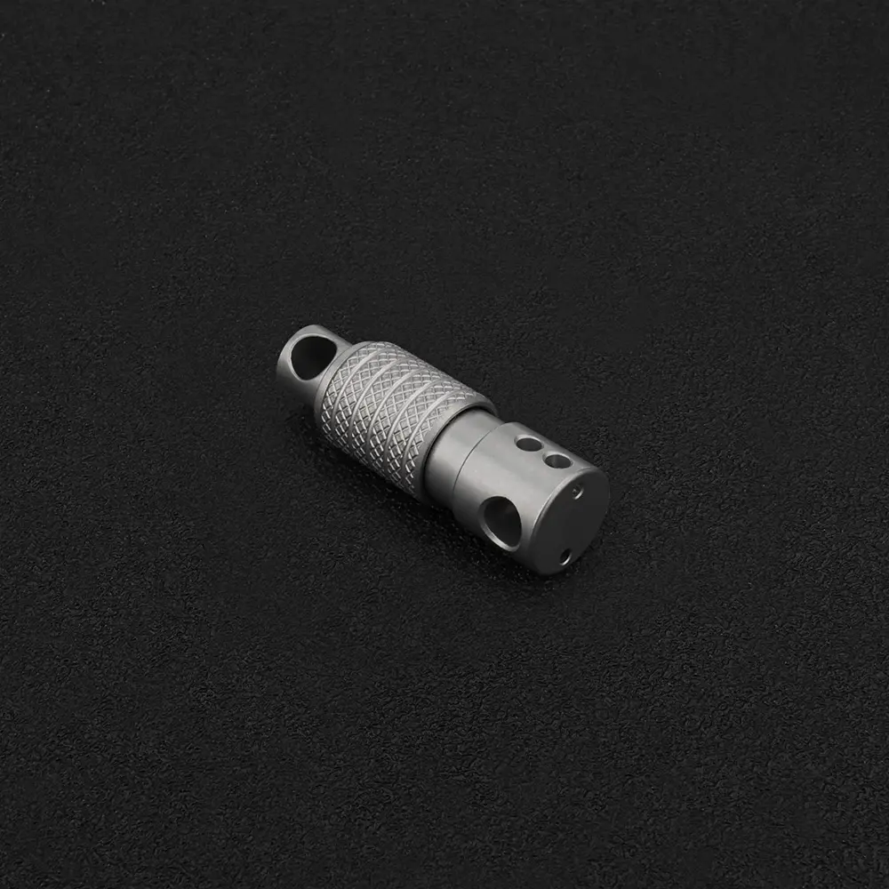 1pc Titanium Alloy Keychain Accessories Rotating Quick Release Buckle Outdoor Tool EDC