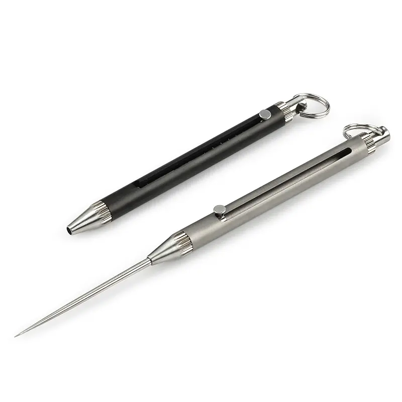 Camping Titanium Toothpick Fruit Fork Outdoor Picnic Titanium Alloy Fruit Stick Tableware