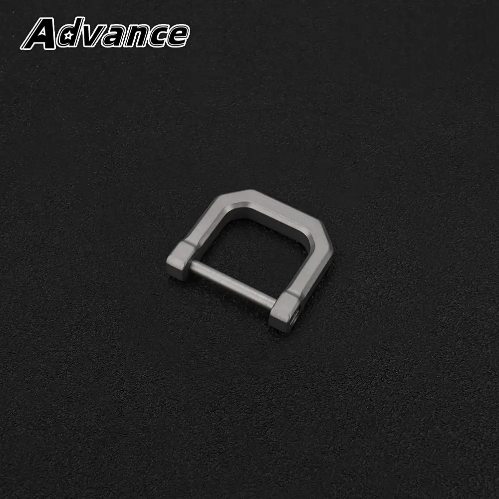 D Shape Titanium Alloy Buckle EDC Outdoor Tool Keyring Horseshoe Buckle Mini Key Connecting Accessories