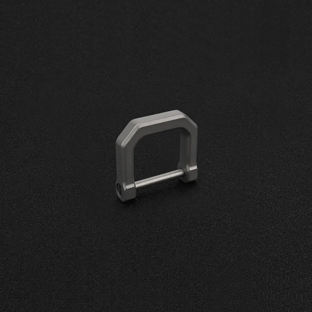 D Shape Titanium Alloy Buckle EDC Outdoor Tool Keyring Horseshoe Buckle Mini Key Connecting Accessories