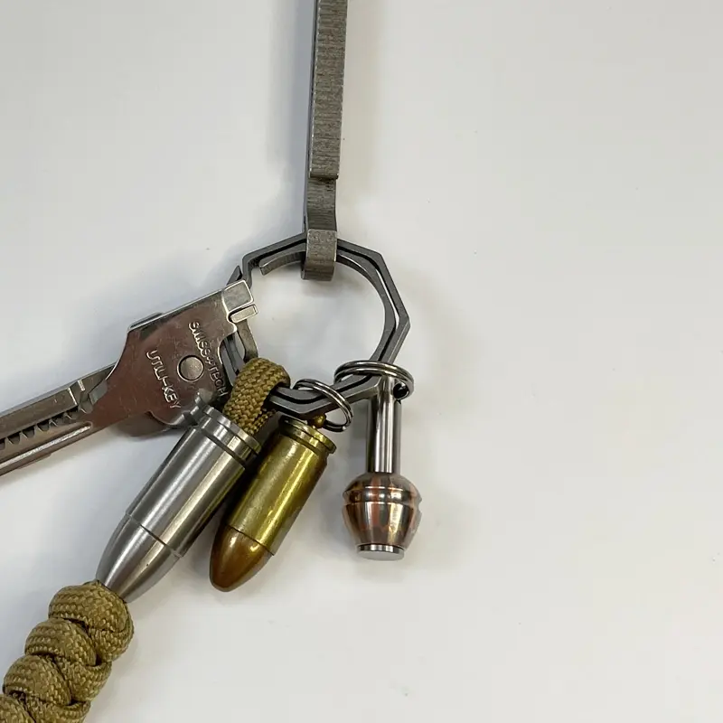 Connect Accessories Titanium Alloy DIY Pendant Connection Outdoor EDC Small Tool Buckle Beads