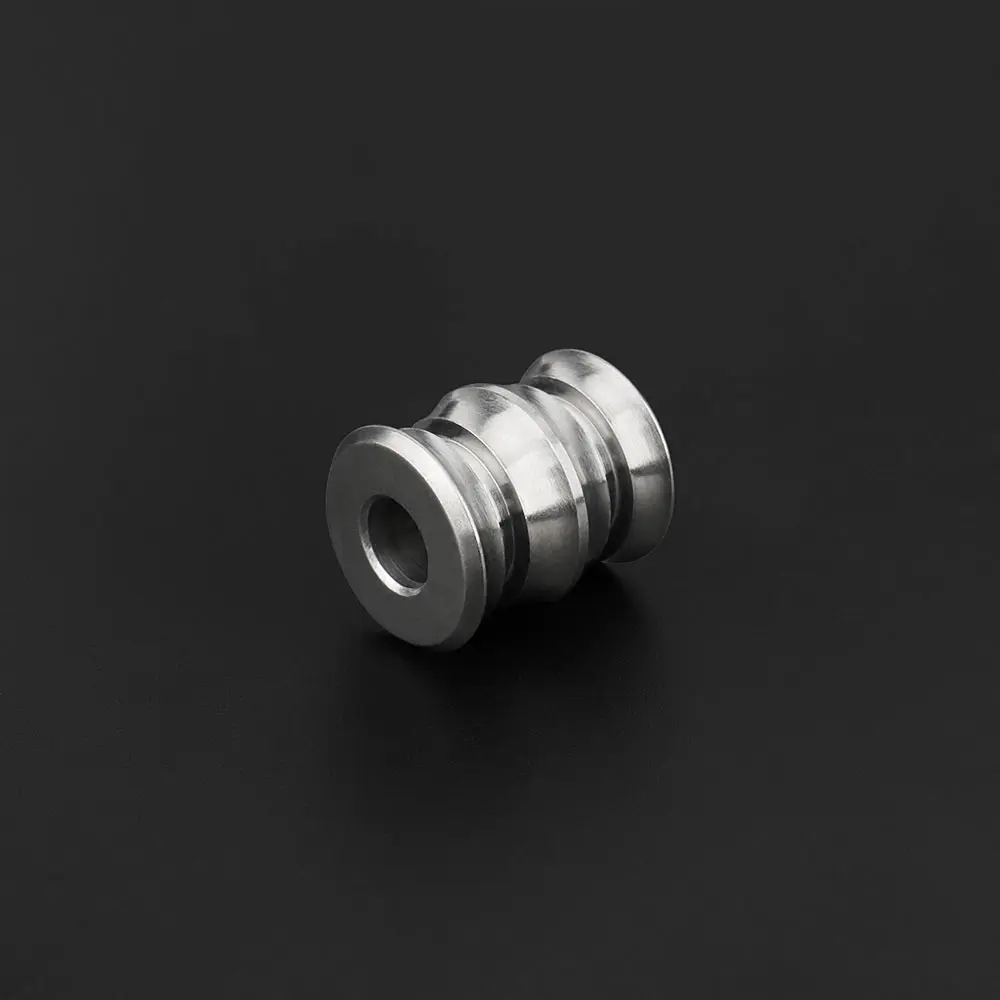 Titanium Alloy Knife Beads Titanium Umbrella Rope Paracord Tail Bead Silvery Drop Cool Shape Keyring Pendant Accessories