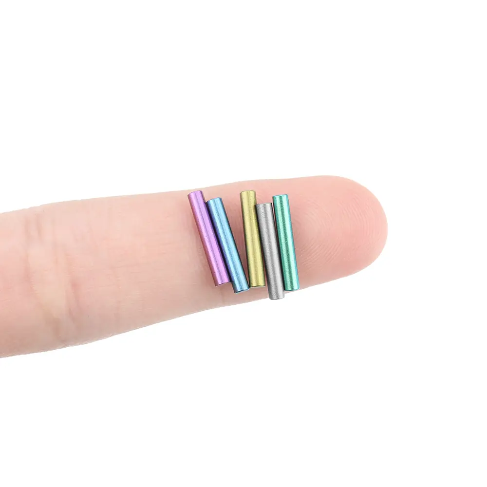 2pcs Colorful 2*12mm Titanium Small Rod DIY Accessories Titanium Alloy Mini Stick Tool Decoration