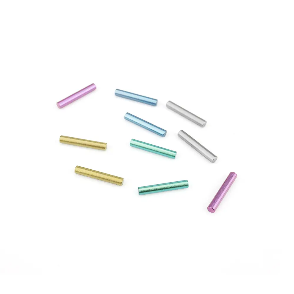 2pcs Colorful 2*12mm Titanium Small Rod DIY Accessories Titanium Alloy Mini Stick Tool Decoration