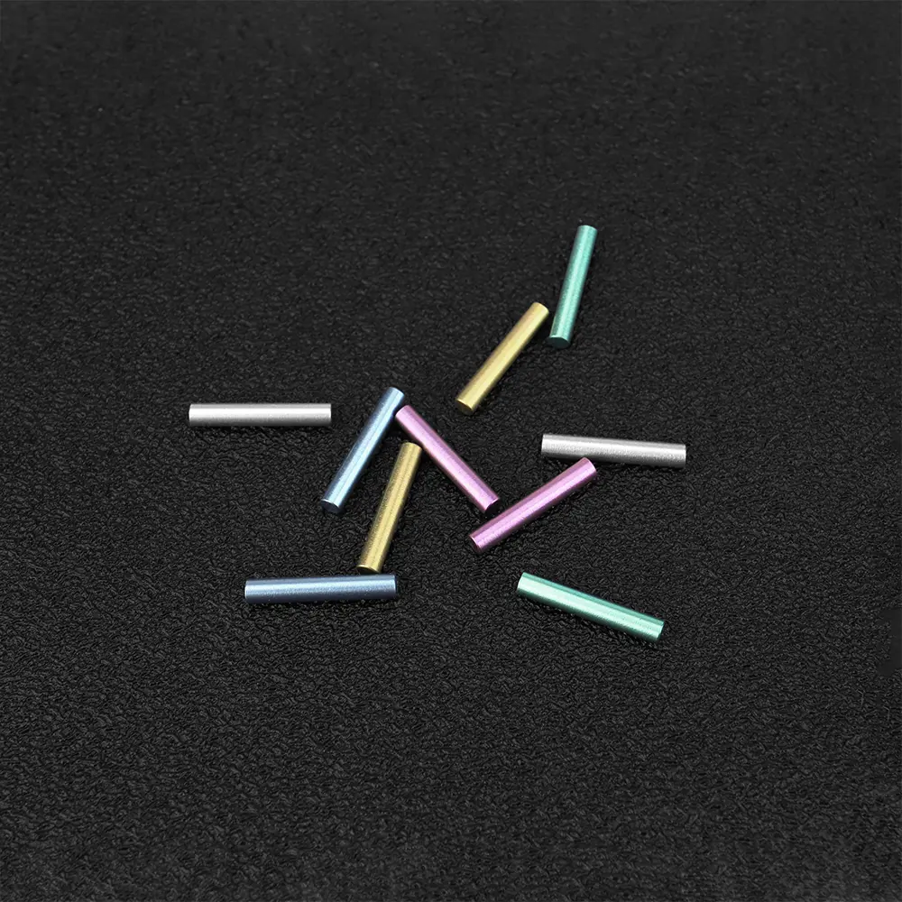 2pcs Colorful 2*12mm Titanium Small Rod DIY Accessories Titanium Alloy Mini Stick Tool Decoration