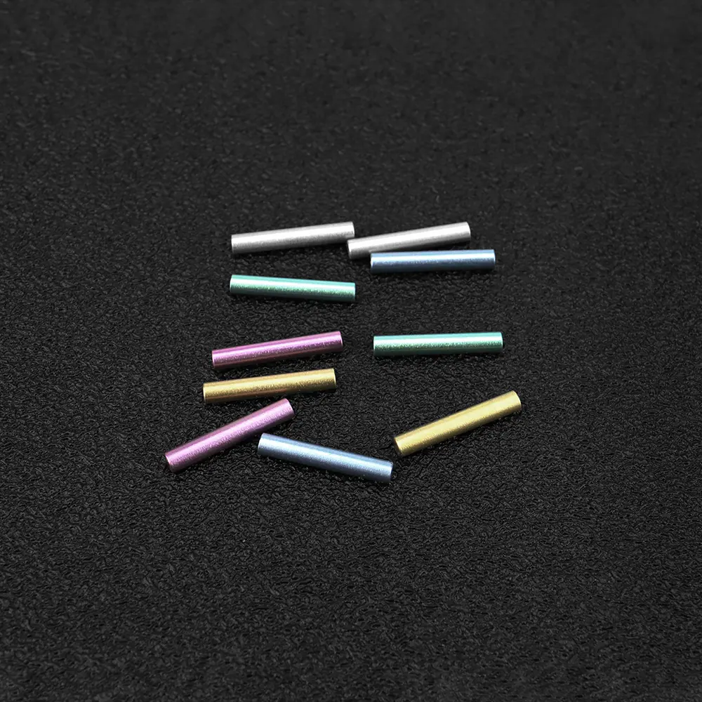 2pcs Colorful 2*12mm Titanium Small Rod DIY Accessories Titanium Alloy Mini Stick Tool Decoration
