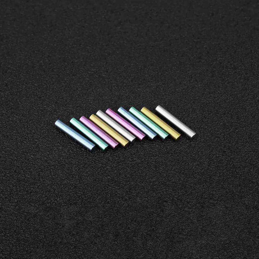 2pcs Colorful 2*12mm Titanium Small Rod DIY Accessories Titanium Alloy Mini Stick Tool Decoration