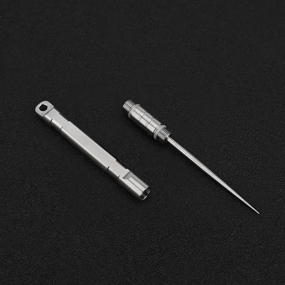 Titanium Alloy Toothpick Multi Functional Fruit Stick Toothpick Holder Portable Outdoor EDC Tool