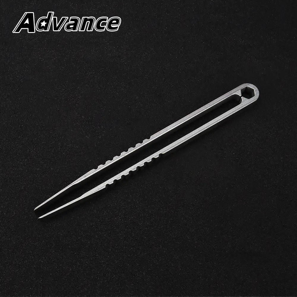 1pc Big Titanium Tweezer Titanium Alloy Clip Portable Nipper EDC Outdoor Tool