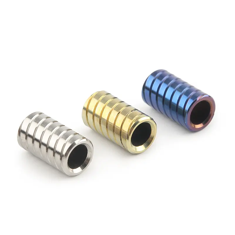 Small Twill Titanium Alloy Knife Beads Titanium Yellow Mini Paracord Accessory DIY Pendant