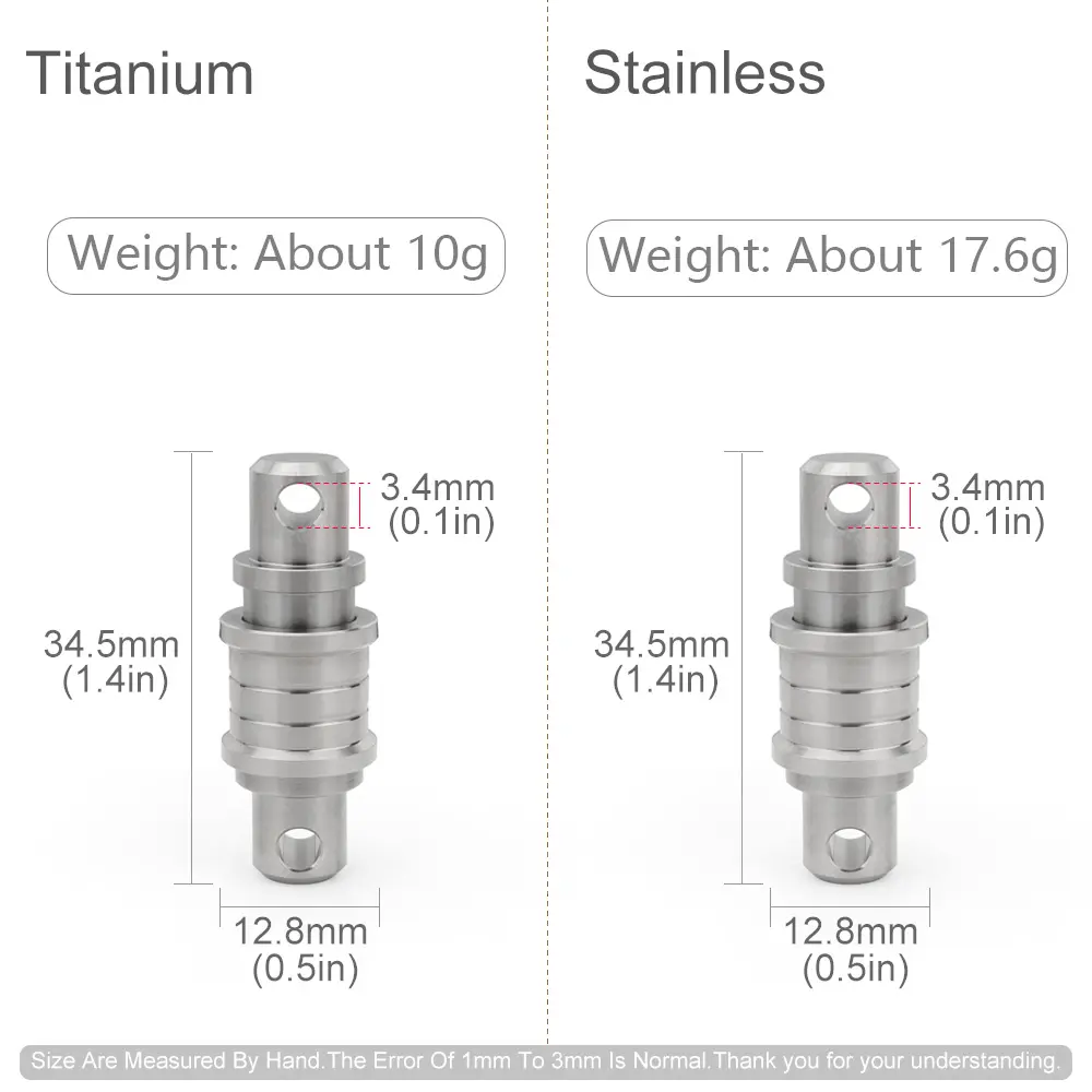 Titanium Alloy / Stainless Steel Quick Release Keychain EDC Waist Buckle  DIY Accessories Car Keyring Outdoor Tools