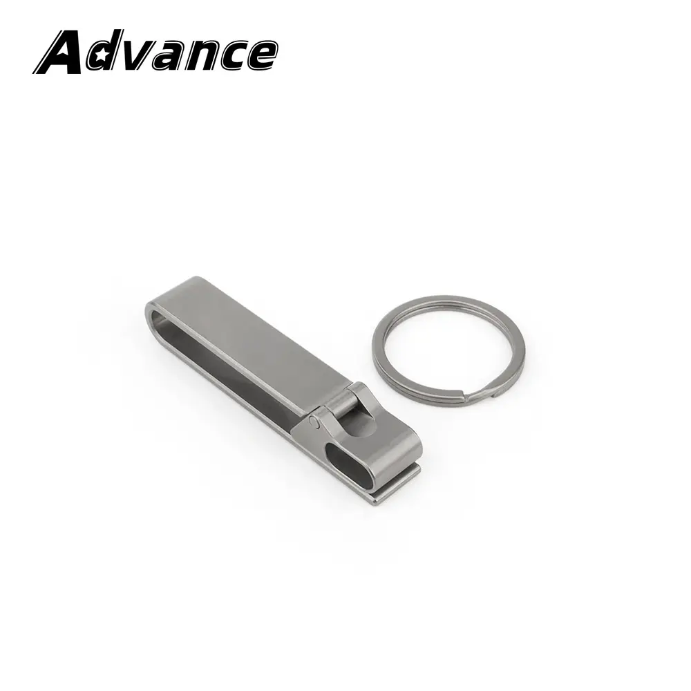 Widened Titanium Alloy Belt Clip Key Waist Buckle Car Keychain Men Belt Keyring Lightweight EDC Outdoor Tool