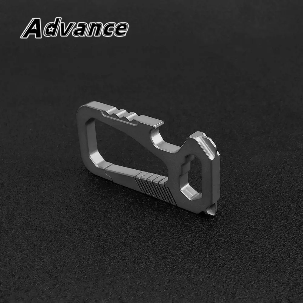 Titanium Alloy Creative Waist Hanging Car Key Chain Buckle Multi-function Bottle Opener Screwdriver EDC Outdoor Tool