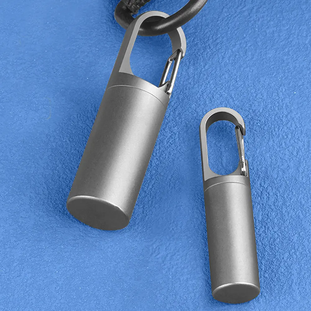 S/L Titanium Alloy Waterproof Bottle Key Chain accessories Bottle EDC