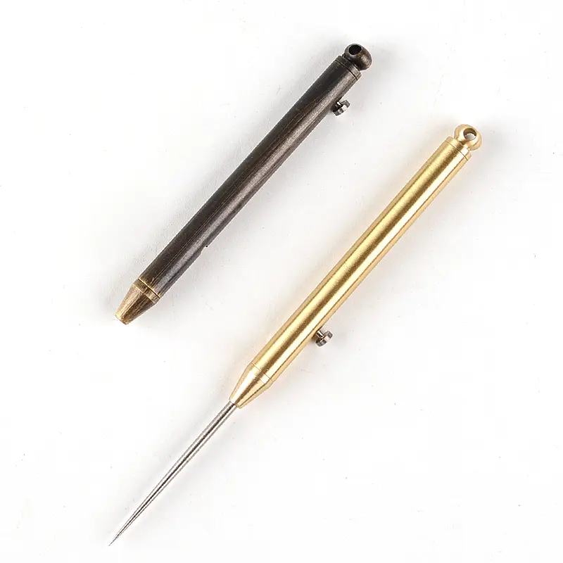 Brass+Titanium Alloy Toothpick Automatic Toothpick Portable EDC Outdoor Tools Vintage BLack Copper Toothpicks