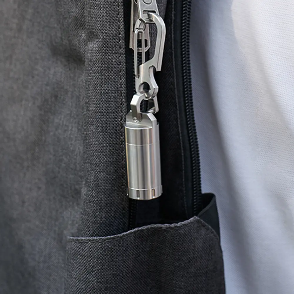 S/M/L Seal Storage Bottle Titanium Alloy Sealed Bottle Waterproof Outdoor EDC Tool