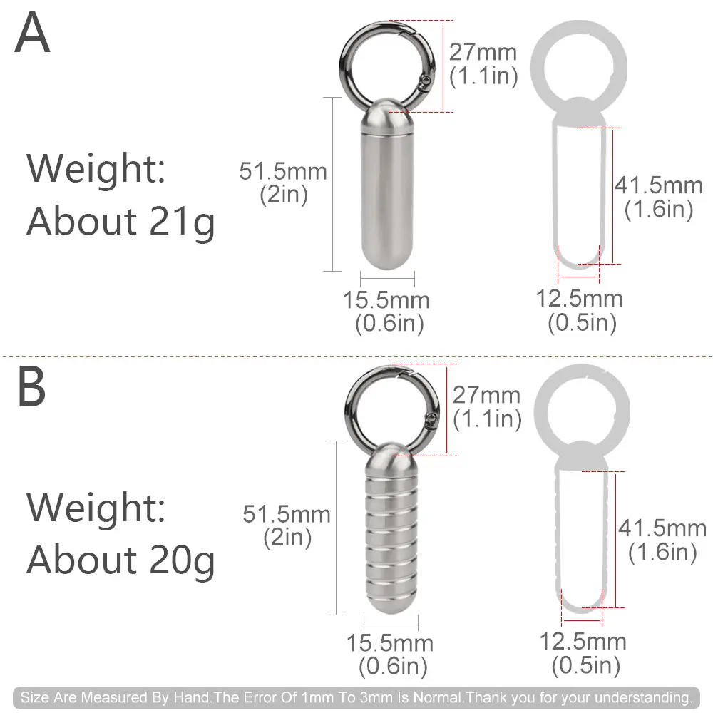 Titanium Alloy Portable Bottle Waterproof Canister Pillbox Outdoor EDC Supplies