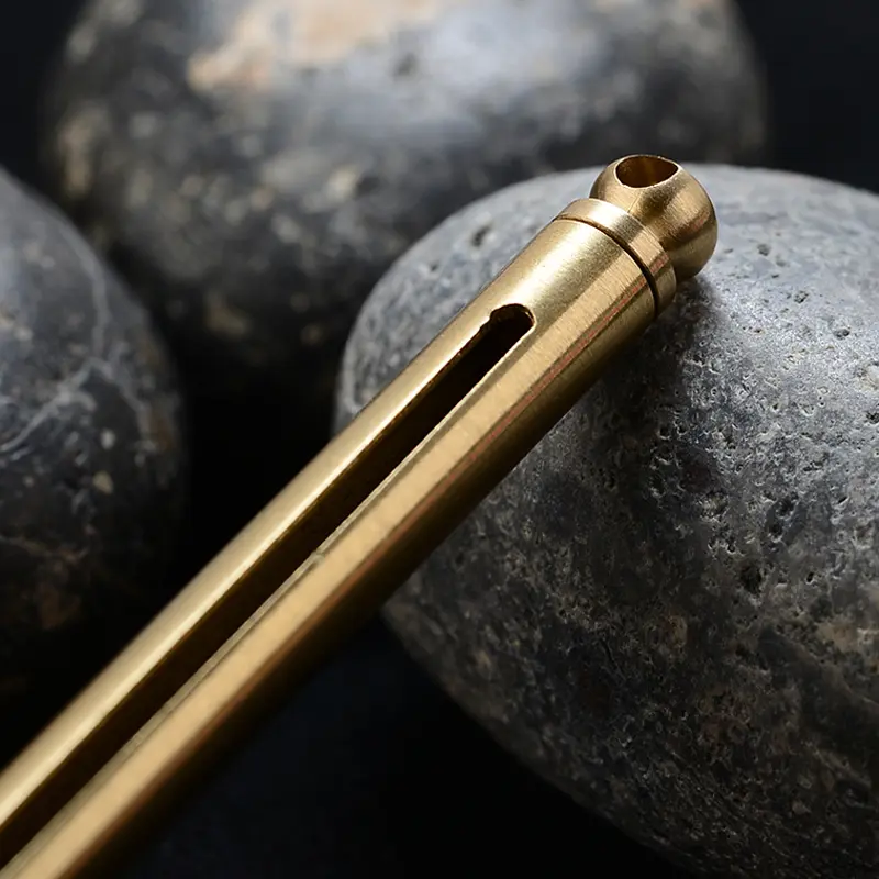 Brass+Titanium Alloy Toothpick Automatic Toothpick Portable EDC Outdoor Tools Vintage BLack Copper Toothpicks