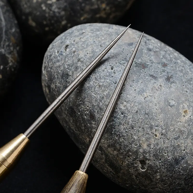 Brass+Titanium Alloy Toothpick Automatic Toothpick Portable EDC Outdoor Tools Vintage BLack Copper Toothpicks