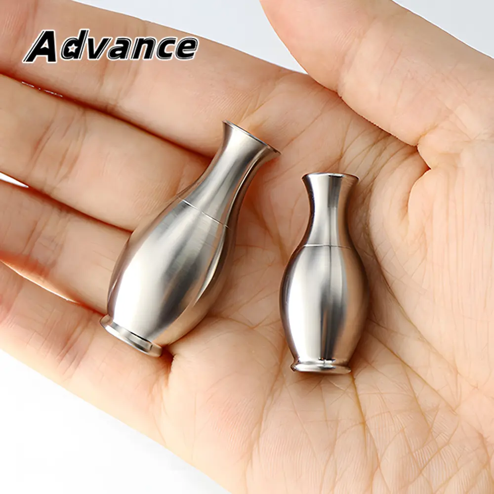 Bottle Shape Titanium Alloy Waterproof Canister Seal Bottle Box Outdoor Camping Tool