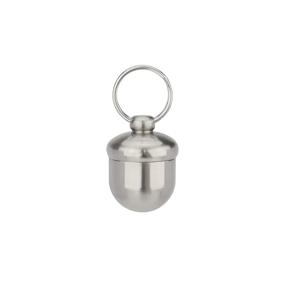Acorn Keychain Small Pill Bottle Waterproof Titanium Bottle Outdoor Tool EDC